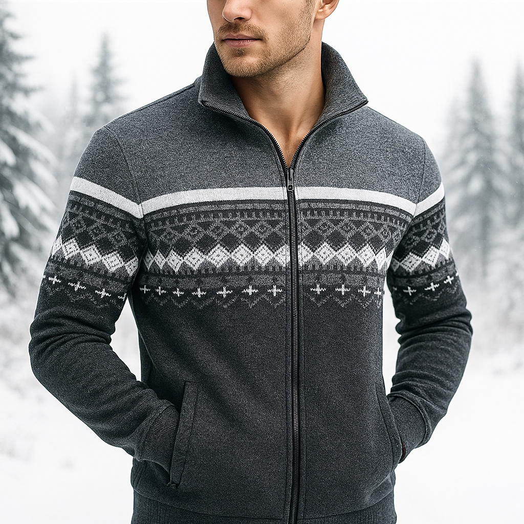 Men's Cozy Winter Sweater Grey