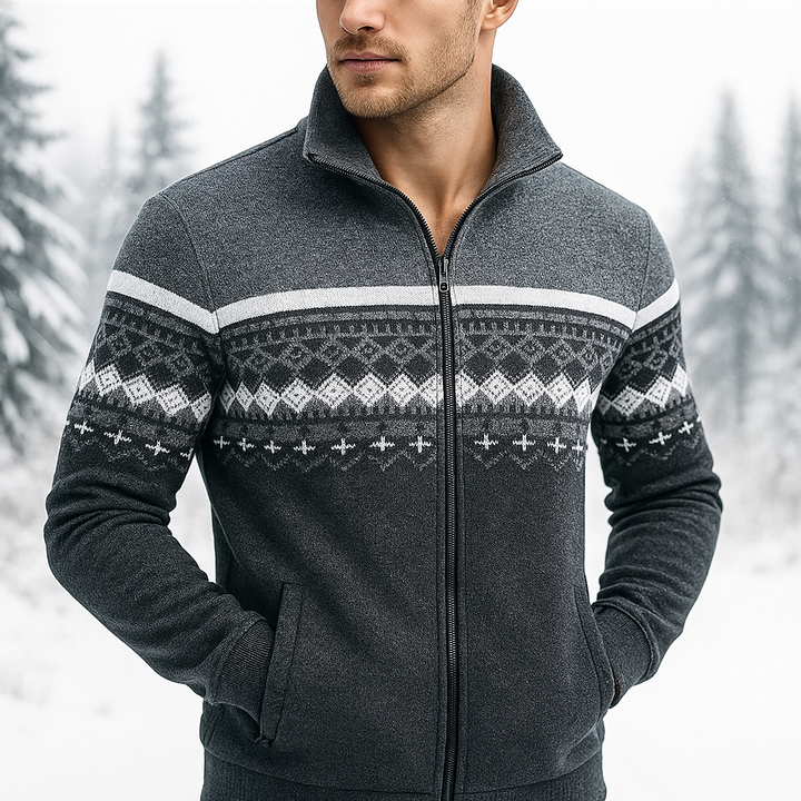 Men's Cozy Winter Sweater Grey