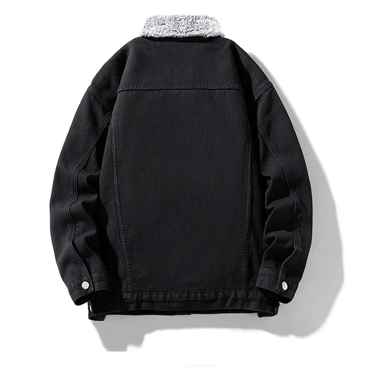 Men's Denim Fleece Jacket