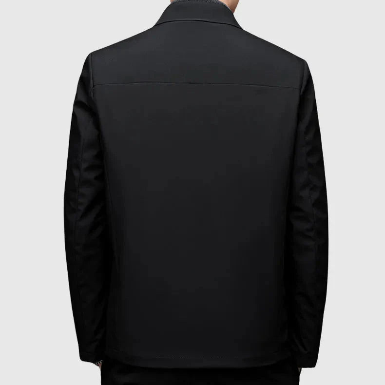 Men's Down Jacket with Turn-Down Collar