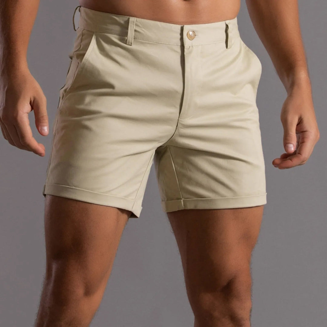 Men's Flow Motion Shorts - Comfortable and Stylish Activewear Khaki