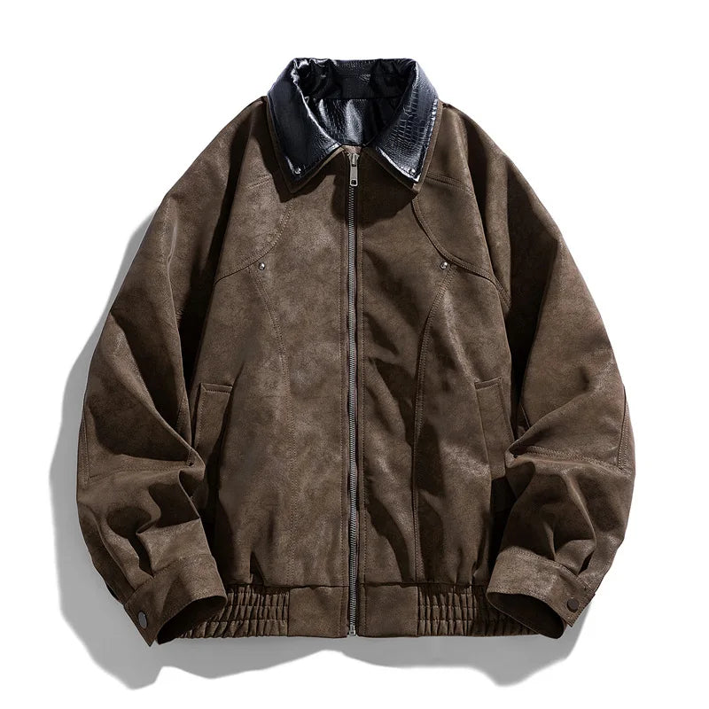 Men's Genuine Leather Jacket Brown