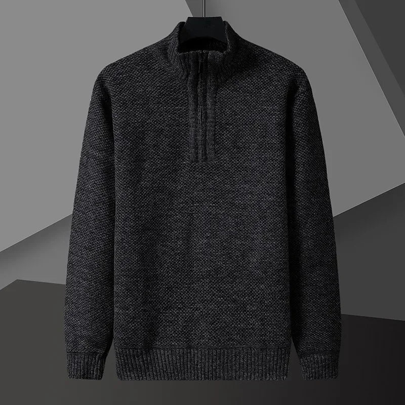 Men's Half Zip Pullover Black
