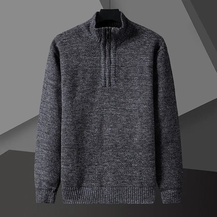 Men's Half Zip Pullover Dark Gray