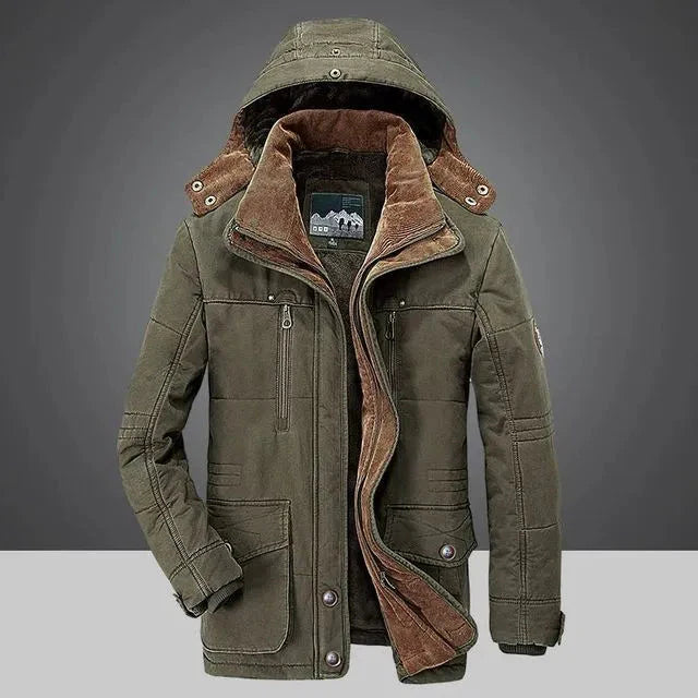 Men's Hooded Padded Coat Green