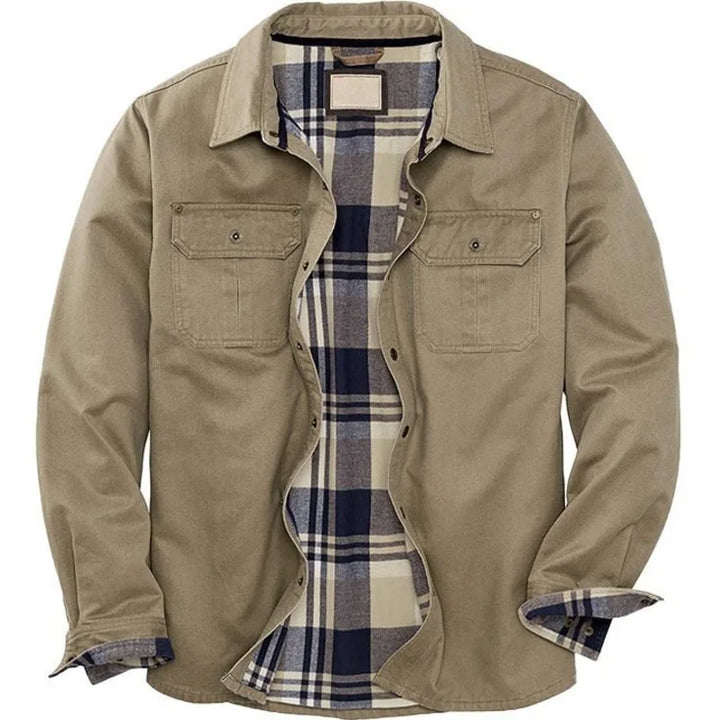 Men's Independent Motorcycle Workwear Jacket Grey
