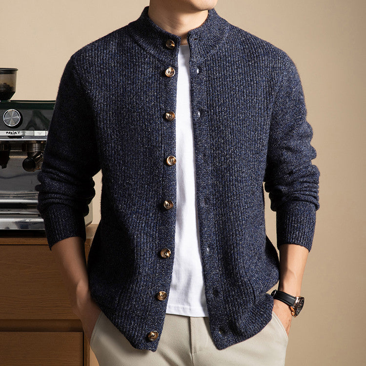 Men's Knit Sweater - Stylish and Comfortable Design Blue
