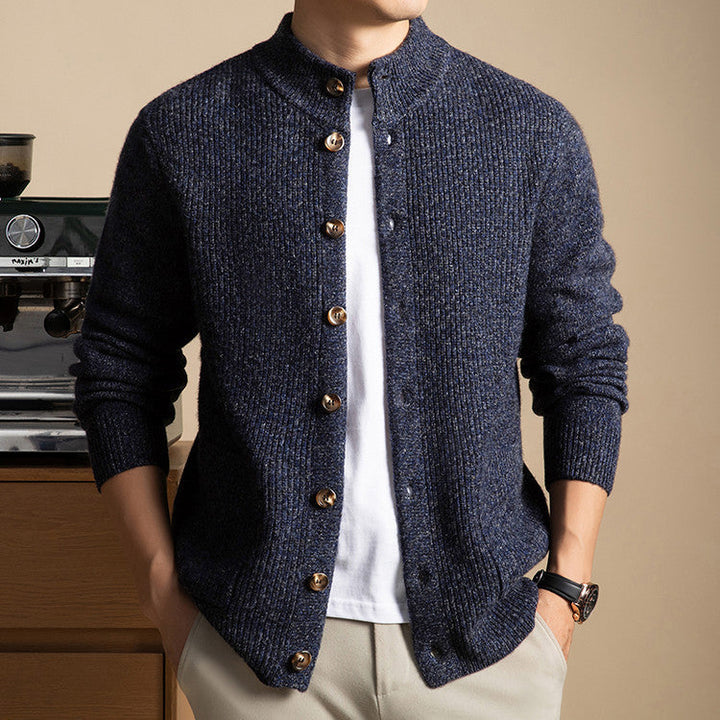 Men's Knit Sweater - Stylish and Comfortable Design Blue