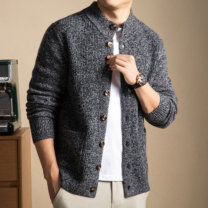 Men's Knit Sweater - Stylish and Comfortable Design Grey