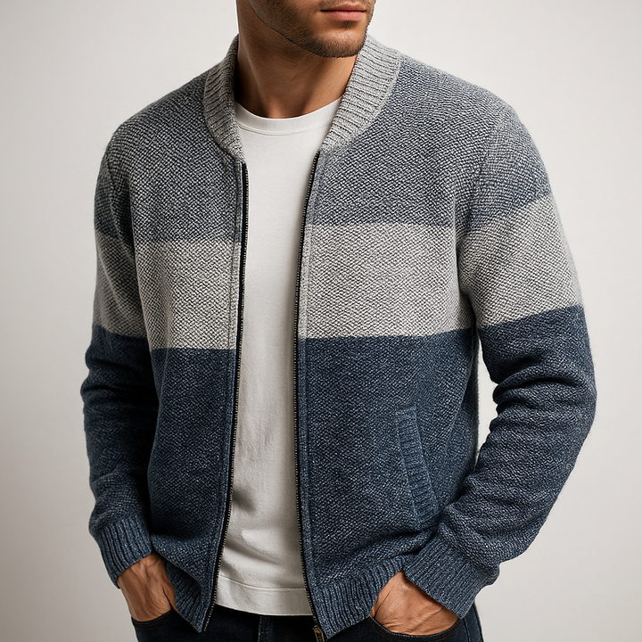 Men's Knit Sweater - Stylish and Comfortable Design Blue