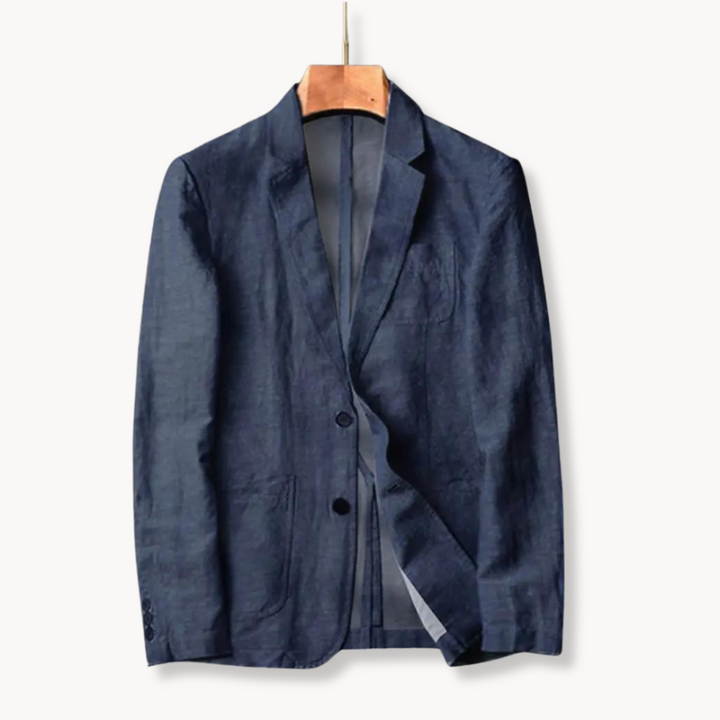 Men's Casual Blazer Jacket with Lapel Collar