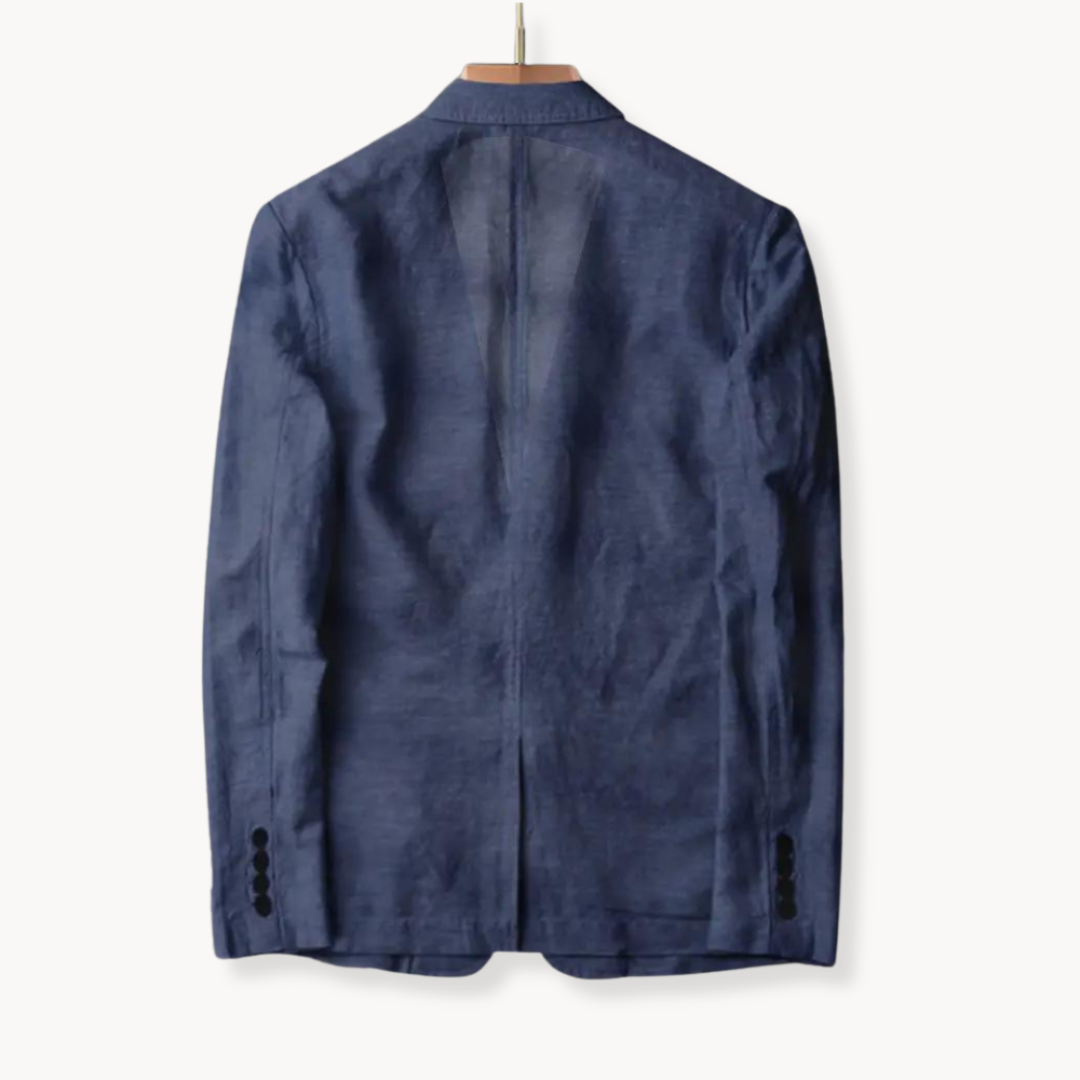 Men's Casual Blazer Jacket with Lapel Collar