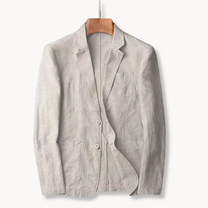 Men's Casual Blazer Jacket with Lapel Collar