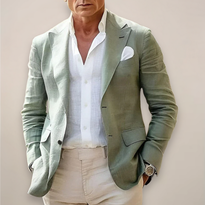Blazer clásico de corte entallado para hombre