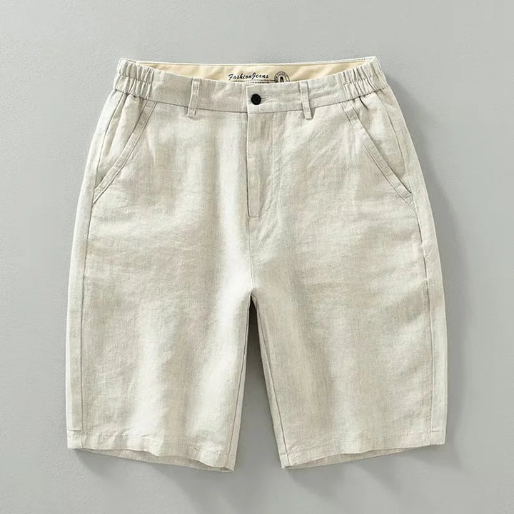 Men's Linen Napa Shorts Sandy White