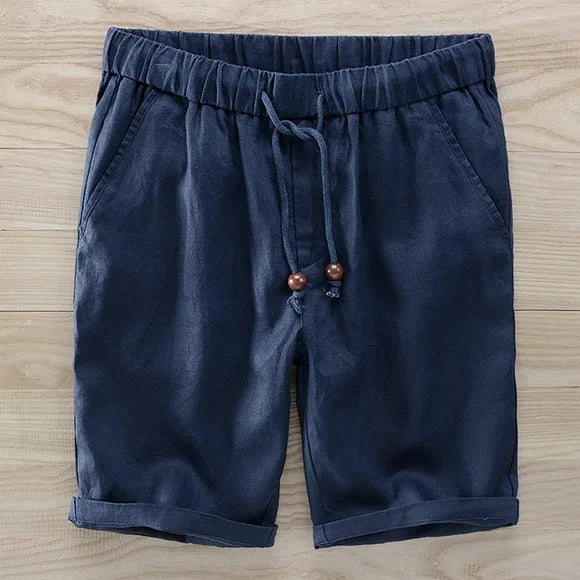 Men's Linen Shorts - Fresno Style Navy