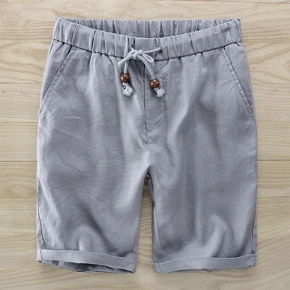 Men's Linen Shorts - Fresno Style Gray