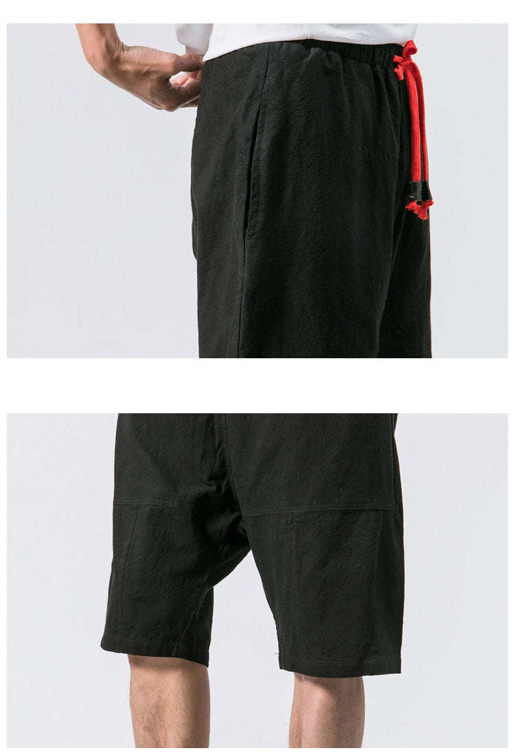 Men's Linen Shorts with Drawstring - Relaxed Summer Comfort-MODAUTLET