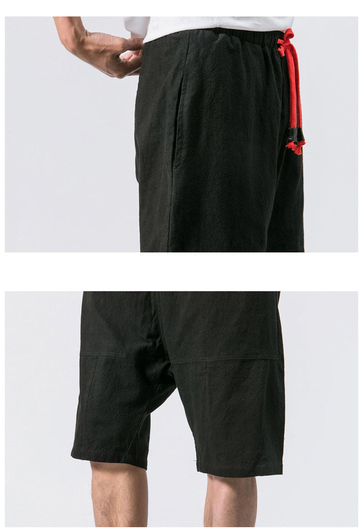 Men's Linen Shorts with Drawstring - Relaxed Summer Comfort-MODAUTLET