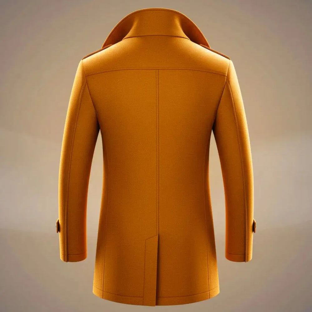 Men's Long Wool Overcoat - Stylish & Warm Outerwear-MODAUTLET