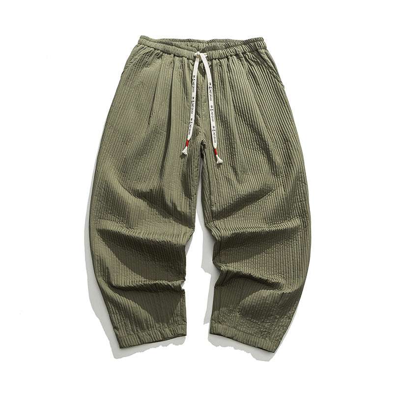 Men's Loose Fit Straight-Leg Casual Trousers