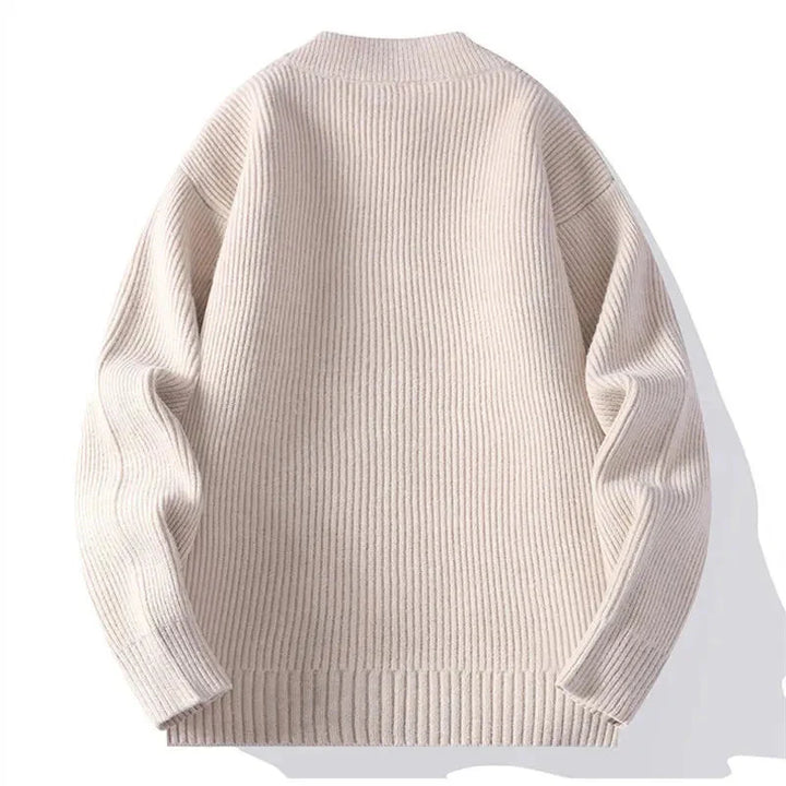 Men's Loose Knit Mock Cardigan