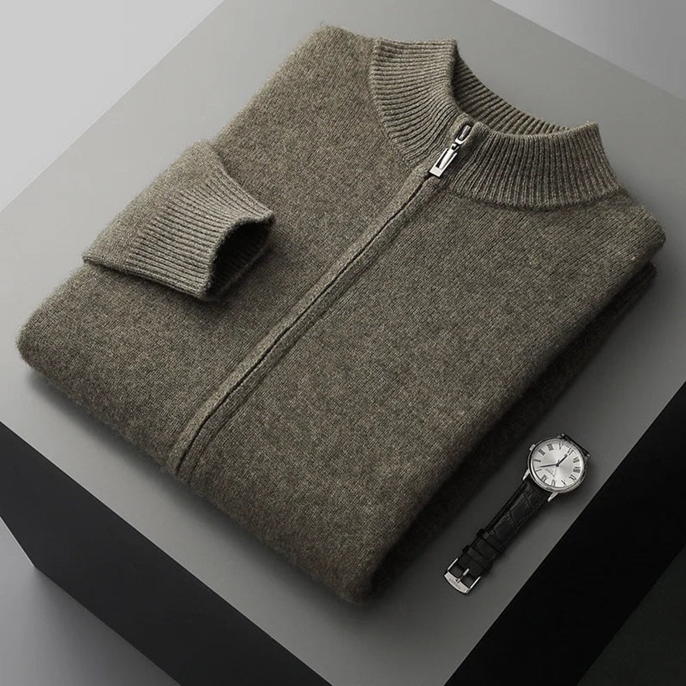 Men's Lunaro Cardezza Cardigan - Stylish and Comfortable Knitwear for Every Occasion Dark green