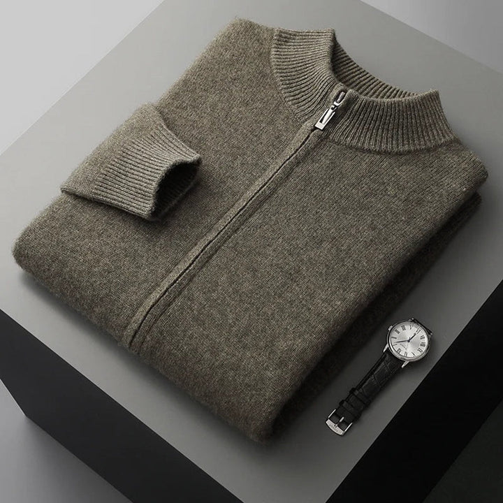 Men's Lunaro Cardezza Cardigan - Stylish and Comfortable Knitwear for Every Occasion Dark green