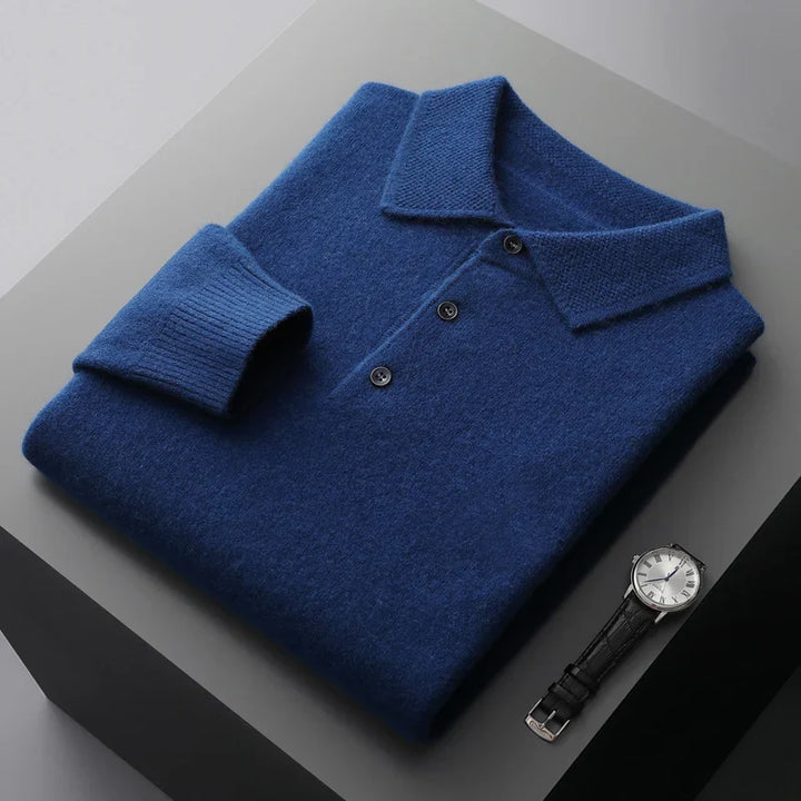 Men's Luxe Knit Sweater Navy