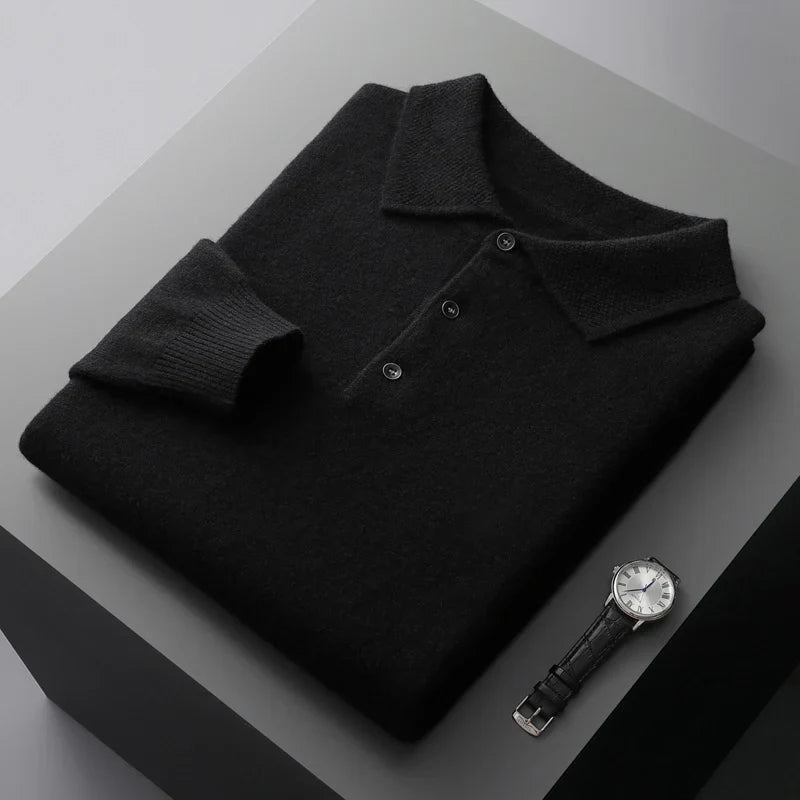 Men's Luxe Knit Sweater Black