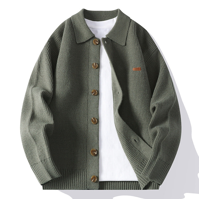 Men's Merino Fleece Jacket - Warm & Stylish Outerwear Green