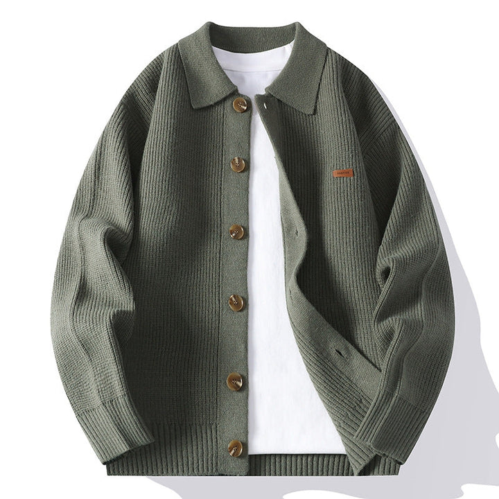 Men's Merino Fleece Jacket - Warm & Stylish Outerwear Green