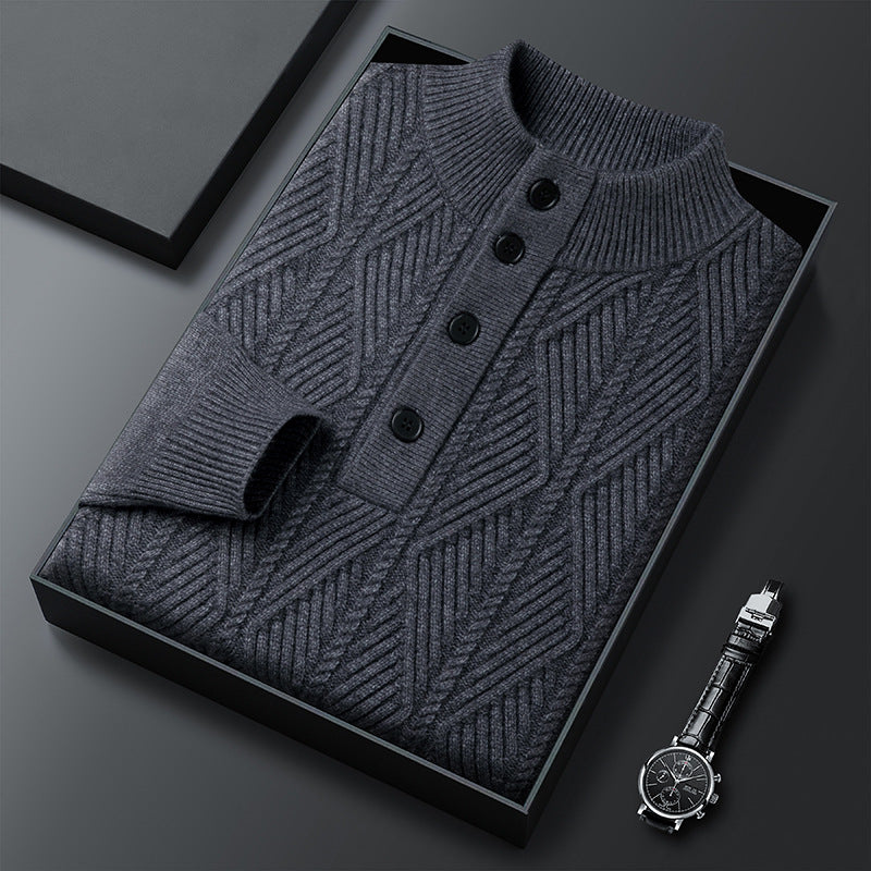Men's Merino Wool Sweater Gray