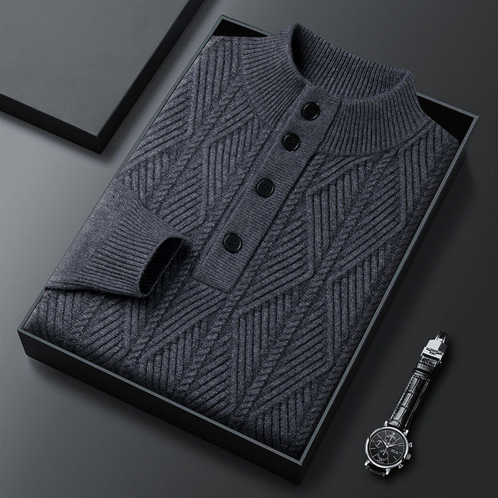 Men's Merino Wool Sweater Gray