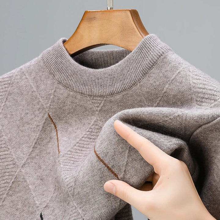 Men's Merino Wool Sweater - Premium Quality Knitwear