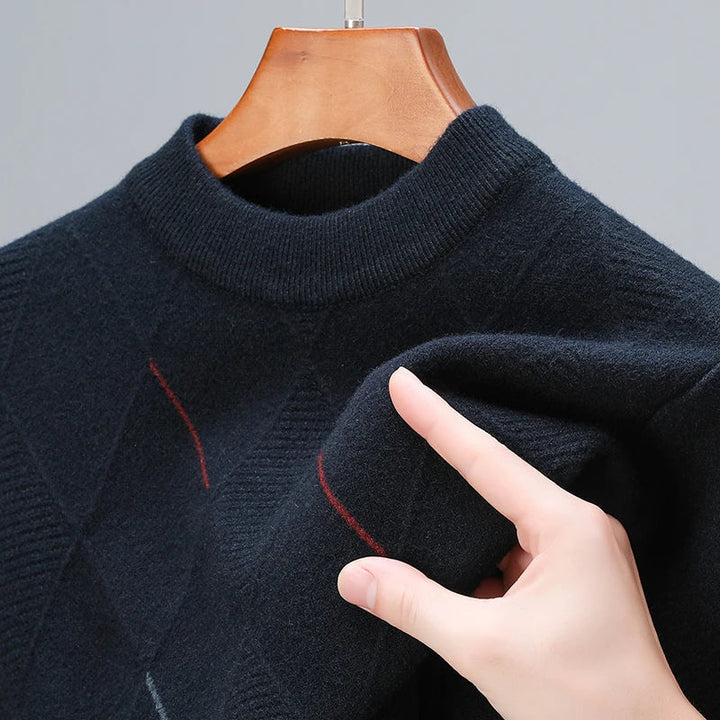 Men's Merino Wool Sweater - Premium Quality Knitwear
