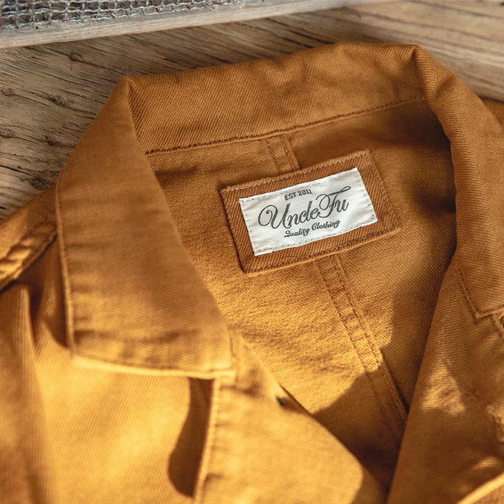 Men's Multi-Pocket Cotton Work Jacket