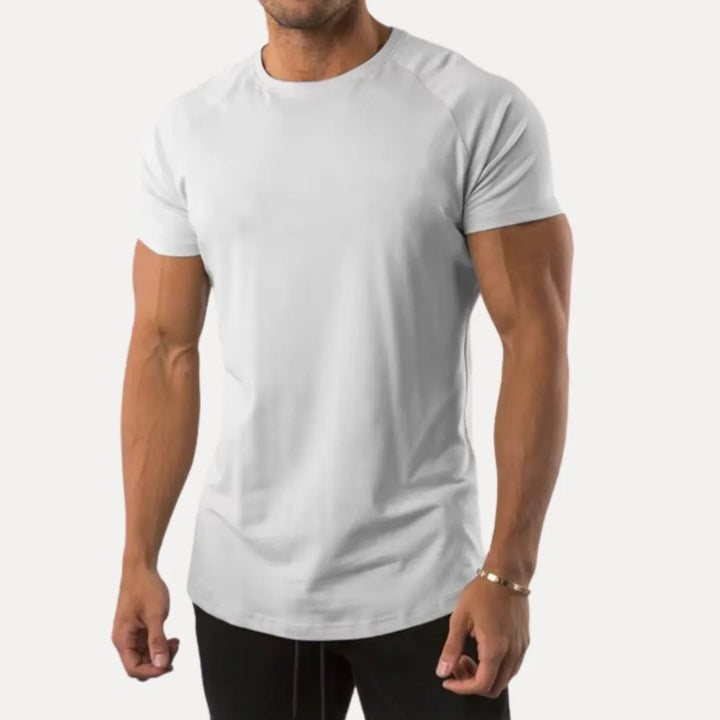 Men's Muscle Fit T-Shirt - Stretch Workout Tee-MODAUTLET