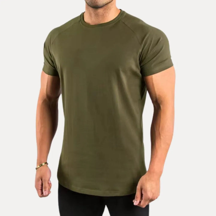 Men's Muscle Fit T-Shirt - Stretch Workout Tee-MODAUTLET