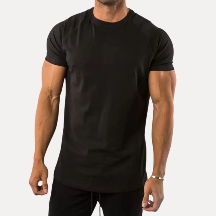 Men's Muscle Fit T-Shirt - Stretch Workout Tee-MODAUTLET