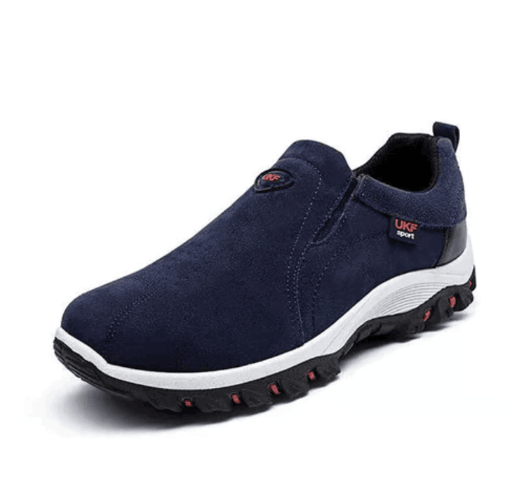 Men's Orthopedic Walking Shoes for Comfort and Support Blue