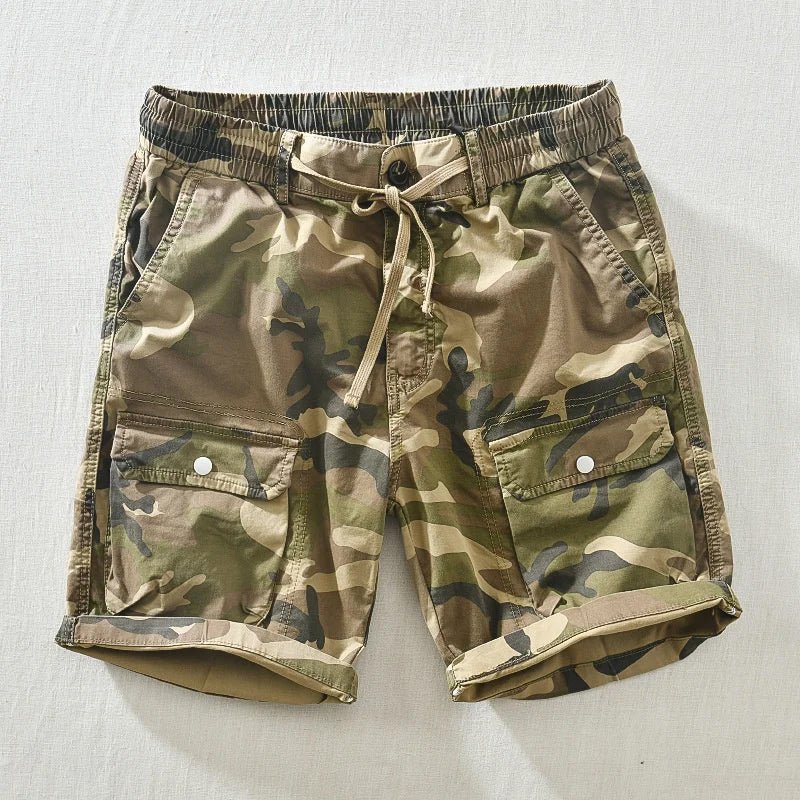 Men's Performance Camo Shorts - Stylish and Functional Yellow