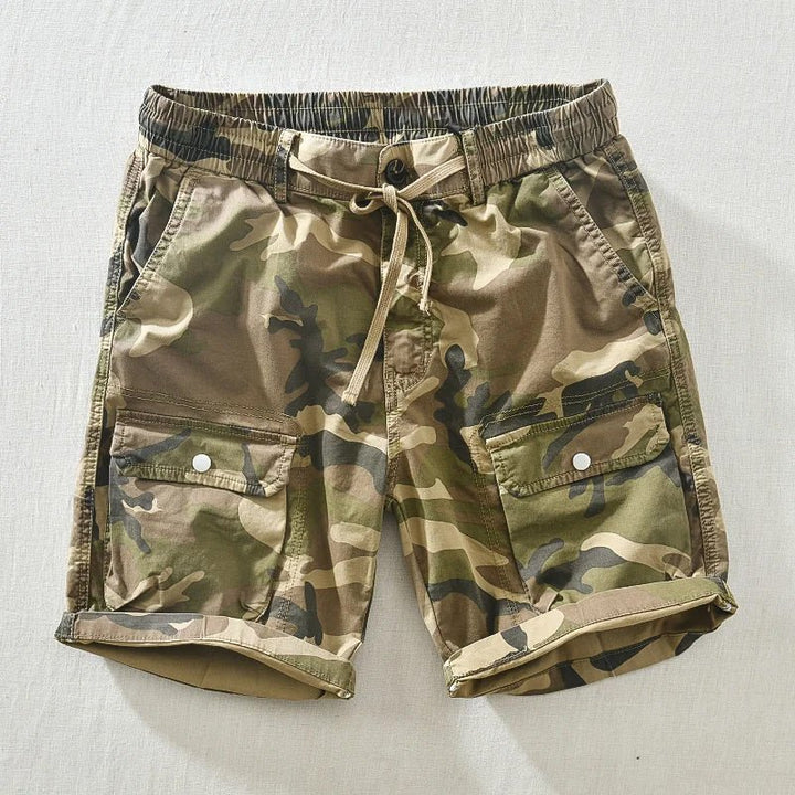 Men's Performance Camo Shorts - Stylish and Functional Yellow