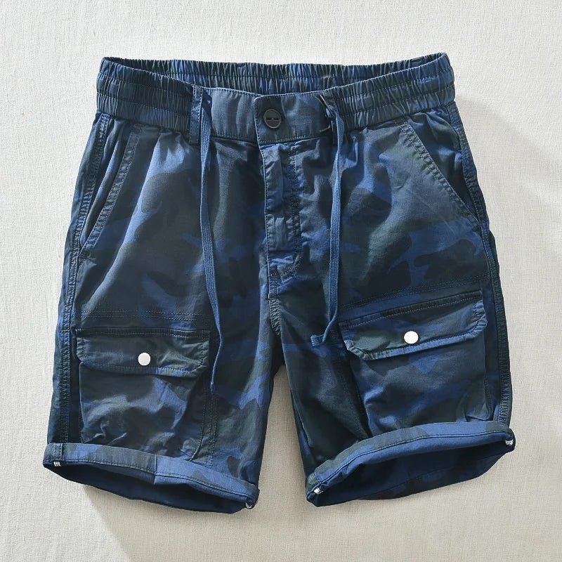 Men's Performance Camo Shorts - Stylish and Functional Blue