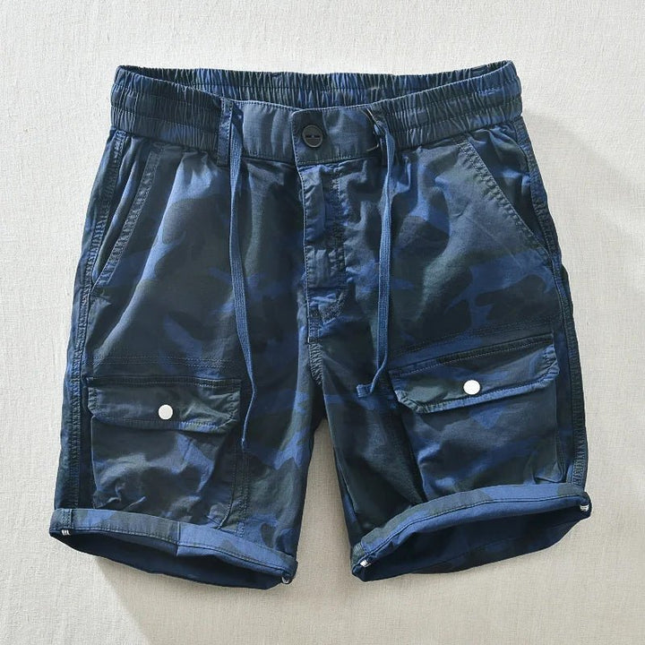 Men's Performance Camo Shorts - Stylish and Functional Blue
