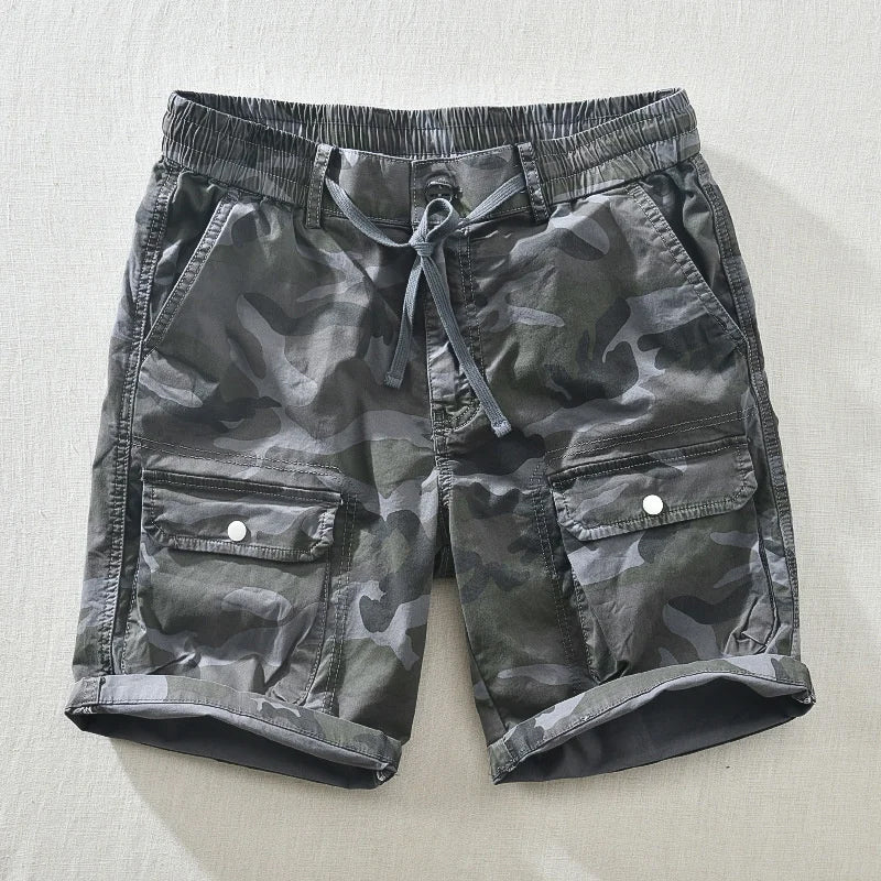 Men's Performance Camo Shorts - Stylish and Functional Gray
