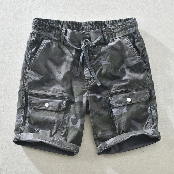Men's Performance Camo Shorts - Stylish and Functional Gray