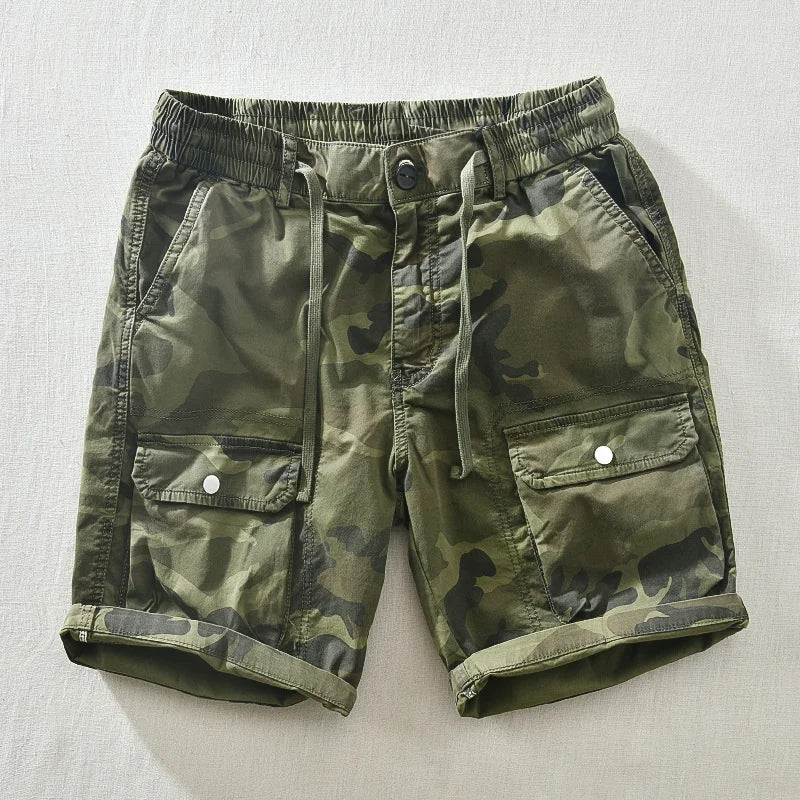 Men's Performance Camo Shorts - Stylish and Functional Green