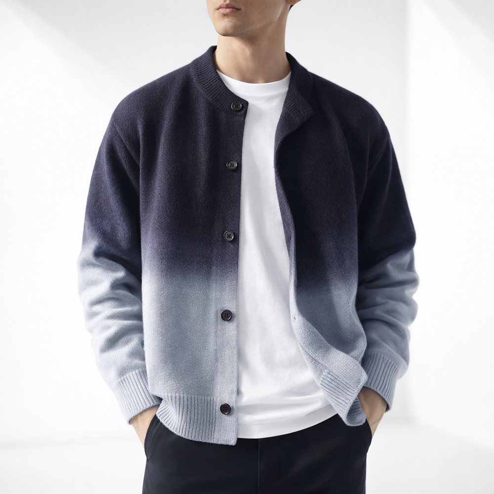 Men's Premium Graded Cardigan Blue