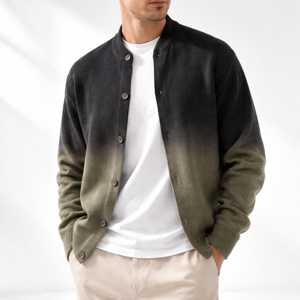 Men's Premium Graded Cardigan Green